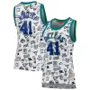 Dirk Nowitzki Dallas Mavericks Women's 1998 Fabulous Doodle Swingman Jersey White Ideal for Collectors