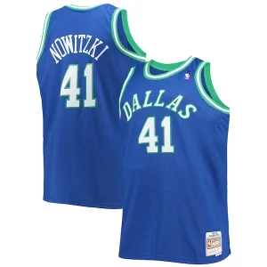 Dirk Nowitzki Eye - catching Dallas Mavericks Big & Tall 1998/99 Hardwood Classics Swingman Jersey Blue Must - Have for Jerseys Lovers