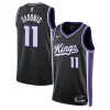 Domantas Sabonis Sacramento Kings Nike Unisex Gorgeous Swingman Player Jersey Icon Edition Black Perfect for Game Day