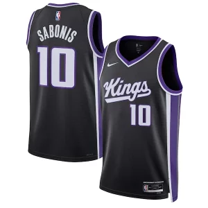 Domantas Sabonis Sacramento Kings Nike Unisex Swingman Jersey Icon Edition Black Unique Great for Fans