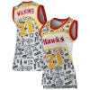 Dominique Gorgeous Wilkins Atlanta Hawks Women's 1986 Doodle Swingman Jersey White Great for Fans