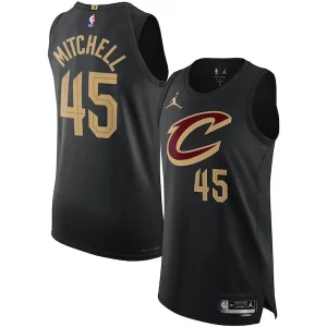 Donovan Mitchell Cleveland Cavaliers Jordan Brand Authentic Player Jersey Statement Edition Elegant Black Great for Fans