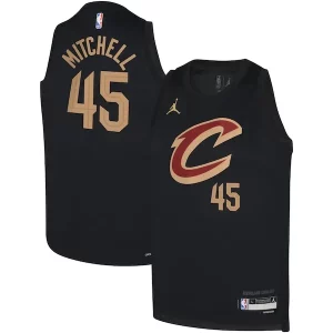 Donovan Mitchell Cleveland Cavaliers Jordan Brand Youth Swingman Jersey Statement Black Stylish for Basketball Enthusiasts