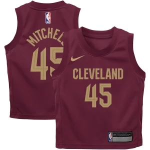 Donovan Mitchell Cleveland Cavaliers Nike Toddler Swingman Player Jersey Icon Edition Wine Premium for Basketball Enthusiasts