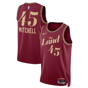 Donovan Mitchell Cleveland Cavaliers Nike Unisex Eye - catching 2023/24 Swingman Jersey Wine City Edition for Basketball Enthusiasts
