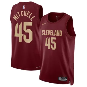 Donovan Mitchell Cleveland Cavaliers Nike Unisex Swingman Jersey Icon Edition Fabulous Wine/White Perfect for Game Day