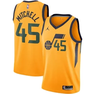 Donovan Mitchell Utah Jazz Jordan Brand 2020/21 Swingman Jersey Statement Edition Premium Gold Great for Fans