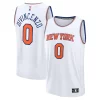 Donte DiVincenzo New York Knicks Fast Break Replica Player Elegant Jersey Association Edition White for Basketball Enthusiasts