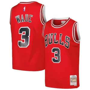 Dwyane Wade Chicago Bulls 2016/17 Eye - catching Hardwood Classics Swingman Jersey Red Must - Have for Jerseys Lovers