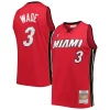 Dwyane Wade Miami Chic Heat Hardwood Classics Swingman Jersey Red Great for Fans