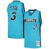 Dwyane Wade Miami Heat Hardwood Classics 2005/06 Tropical Swingman Chic Jersey Blue for Basketball Enthusiasts