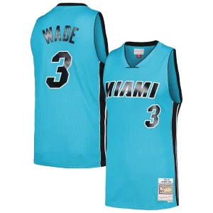 Dwyane Wade Miami Heat Hardwood Classics 2005/06 Tropical Swingman Chic Jersey Blue for Basketball Enthusiasts