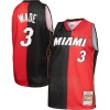Dwyane Wade Miami Heat Hardwood Premium Classics 2005/06 Split Swingman Jersey Black/Red Great for Fans