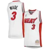 Dwyane Wade Miami Heat Premium 2001/02 Hardwood Classics Swingman Jersey White Ideal for Collectors