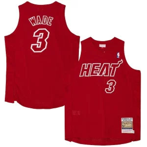 Dwyane Wade Miami Heat Premium 2012 Authentic Player Jersey Scarlet for Basketball Enthusiasts