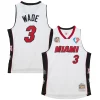 Dwyane Wade Miami Heat Unisex Hall of Fame Class of 2023 Throwback Swingman Jersey White Gorgeous Great for Fans