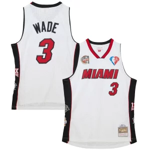 Dwyane Wade Miami Heat Unisex Hall of Fame Class of 2023 Throwback Swingman Jersey White Gorgeous Great for Fans