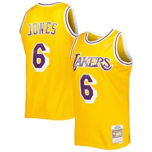 Eddie Jones Los Angeles Lakers 1996/97 Hardwood Fabulous Classics Swingman Jersey Gold Perfect for Game Day