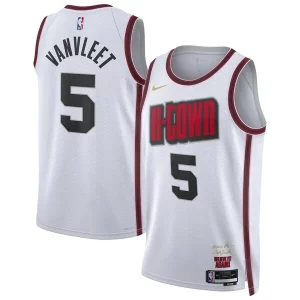 Fred VanVleet Houston Rockets Nike Unisex 2024/25 Stylish Swingman Player Jersey City Edition White Great for Fans