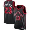 Fred VanVleet Toronto Raptors Jordan Chic Brand Unisex Swingman Jersey Statement Edition Black Great for Fans