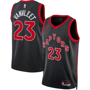 Fred VanVleet Toronto Raptors Jordan Chic Brand Unisex Swingman Jersey Statement Edition Black Great for Fans