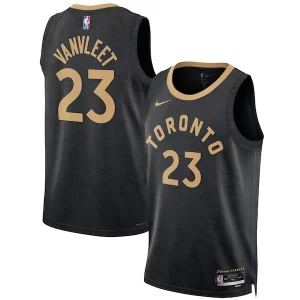 Fred VanVleet Toronto Raptors Nike Unisex Elegant 2022/23 Swingman Jersey City Edition Black Must - Have for Jerseys Lovers