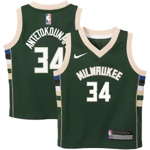 Giannis Antetokounmpo Milwaukee Bucks Nike Toddler Swingman Player Jersey Icon Trendy Edition Green Must - Have for Jerseys Lovers