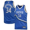 Giannis Antetokounmpo Milwaukee Bucks Nike Youth 2024/25 Swingman Player Jersey City Elegant Edition Royal Great for Fans