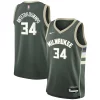 Giannis Antetokounmpo Milwaukee Bucks Nike Youth Swingman Elegant Jersey Icon Edition Hunter Green for Basketball Enthusiasts