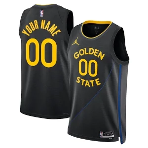 Golden State Warriors Jordan Brand Unisex 2024/25 Custom Stylish Swingman Jersey Statement Edition Black Great for Fans