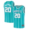 Gordon Hayward Charlotte Hornets 2020/21 Fast Break Replica Player Jersey Eye - catching Teal Icon Edition Ideal for Collectors