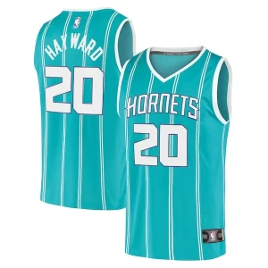 Gordon Hayward Charlotte Hornets 2020/21 Fast Break Replica Player Jersey Eye - catching Teal Icon Edition Ideal for Collectors