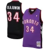 Hakeem Olajuwon Toronto Raptors 2001/02 Hardwood Classics Swingman Jersey Purple Chic for Basketball Enthusiasts