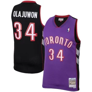 Hakeem Olajuwon Toronto Raptors 2001/02 Hardwood Classics Swingman Jersey Purple Chic for Basketball Enthusiasts