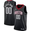 Houston Eye - catching Rockets Jordan Brand Swingman Custom Jersey Statement Edition Black Great for Fans