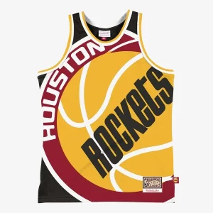 Houston Rockets Hardwood Classics Premium Blown Out Fashion Jersey Black for Basketball Enthusiasts