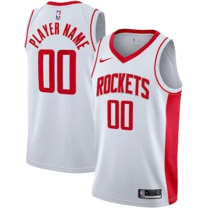 Houston Rockets Nike 2020/21 Swingman Custom Fabulous Jersey Association Edition White Perfect for Game Day