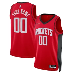 Houston Rockets Nike 2021/22 Diamond Swingman Custom Jersey Icon Gorgeous Edition Red Ideal for Collectors