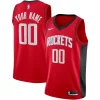 Houston Rockets Nike Premium Custom Swingman Jersey Icon Edition Red Ideal for Collectors