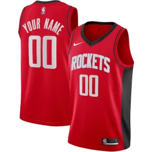 Houston Rockets Nike Premium Custom Swingman Jersey Icon Edition Red Ideal for Collectors