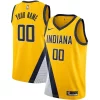 Indiana Pacers Nike 2019/20 Custom Premium Swingman Jersey Yellow Statement Edition Must - Have for Jerseys Lovers