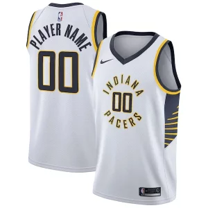 Indiana Pacers Nike 2020/21 Swingman Custom Eye - catching Jersey Association Edition White Perfect for Game Day