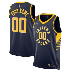 Indiana Pacers Nike 2021/22 Diamond Swingman Fabulous Custom Jersey Icon Edition Navy Great for Fans