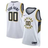 Indiana Pacers Nike Unisex Swingman Custom Jersey White Eye - catching Association Edition Great for Fans