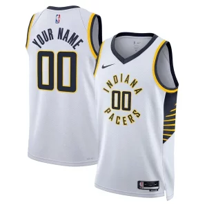 Indiana Pacers Nike Unisex Swingman Custom Jersey White Eye - catching Association Edition Great for Fans