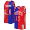 Isiah Thomas Isiah Thomas Hardwood Classics 1988/89 Split Swingman Jersey Blue/Red Gorgeous Perfect for Game Day