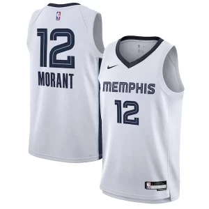 Ja Eye - catching Morant Memphis Grizzlies Nike Youth Swingman Jersey Association Edition White Ideal for Collectors