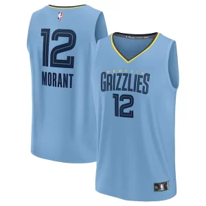 Ja Morant Memphis Grizzlies Fast Break Replica Player Jersey Unique Statement Edition Light Blue Ideal for Collectors
