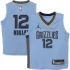 Ja Morant Memphis Grizzlies Jordan Brand Preschool Trendy 2022/23 Statement Edition Jersey Light Blue Perfect for Game Day