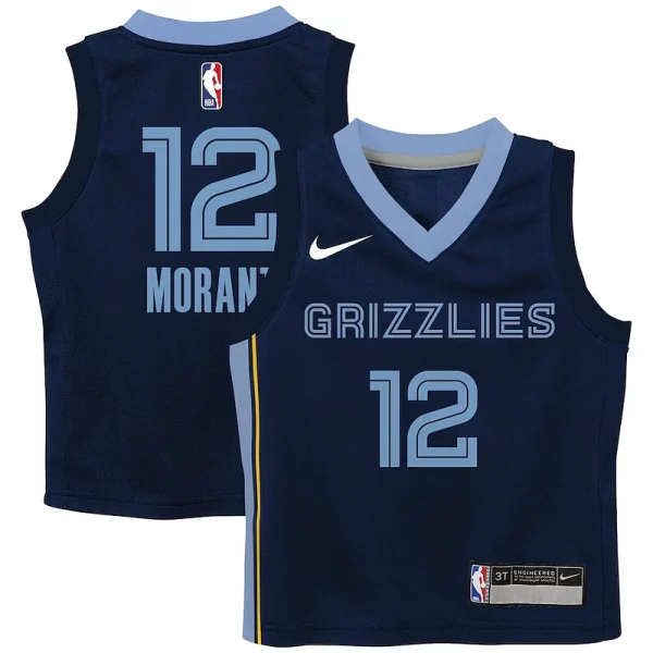 Ja Morant Memphis Grizzlies Nike Preschool Swingman Player Jersey Icon Edition Navy Elegant Perfect for Game Day